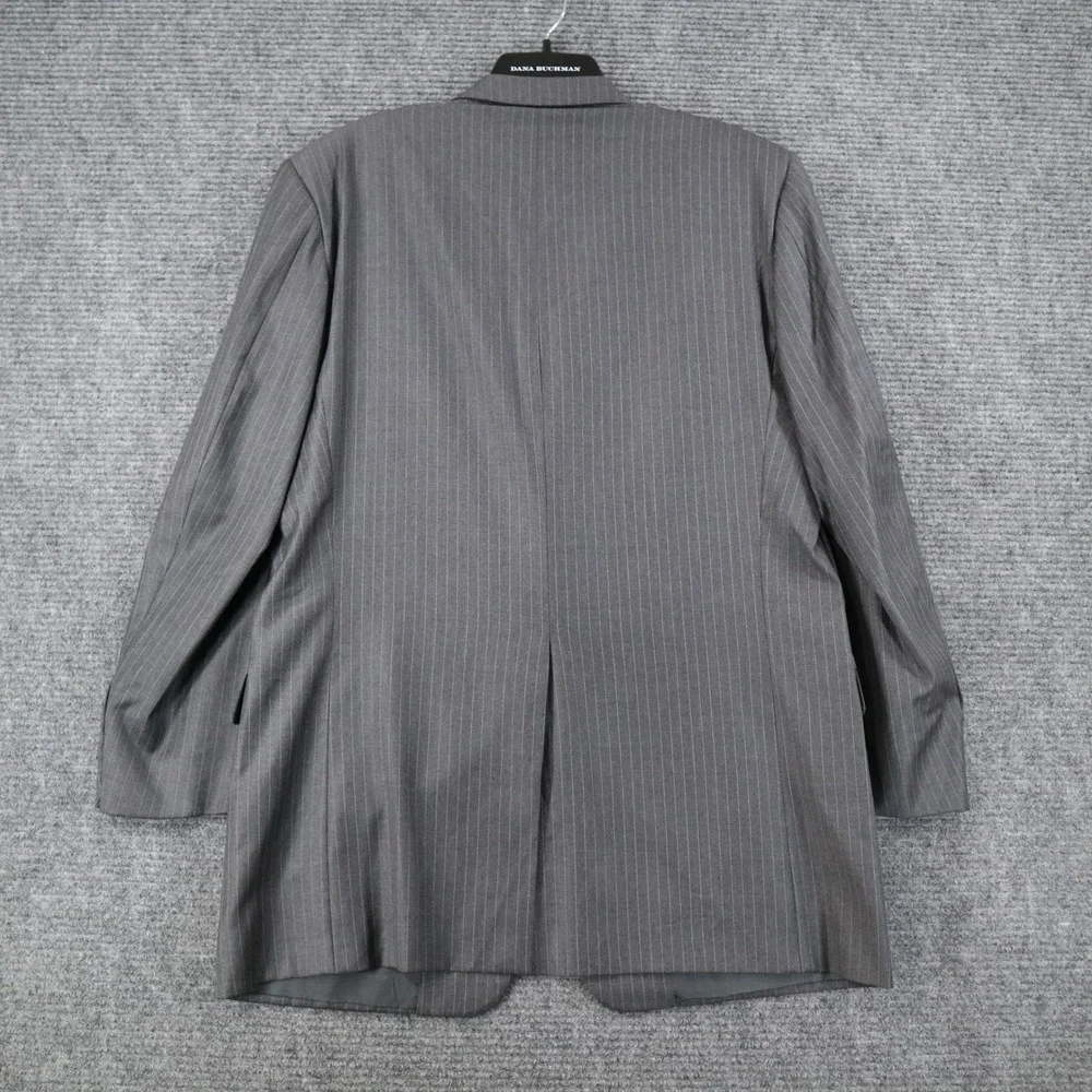 Hickey Freeman Sport Coat Mens 44L Wool Pinstripe Mitchells Westport Business